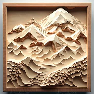 3D model Minami Alps in Japan (STL)